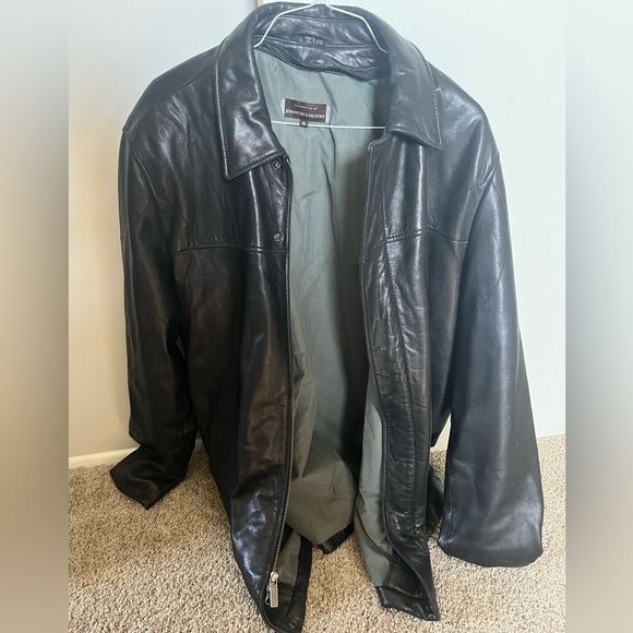 Johnston & Murphy Lamb Leather Jacket - Sz XL